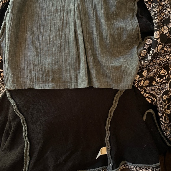 Free People Floral Boho Flared Knit Jacket - Picture 13 of 16